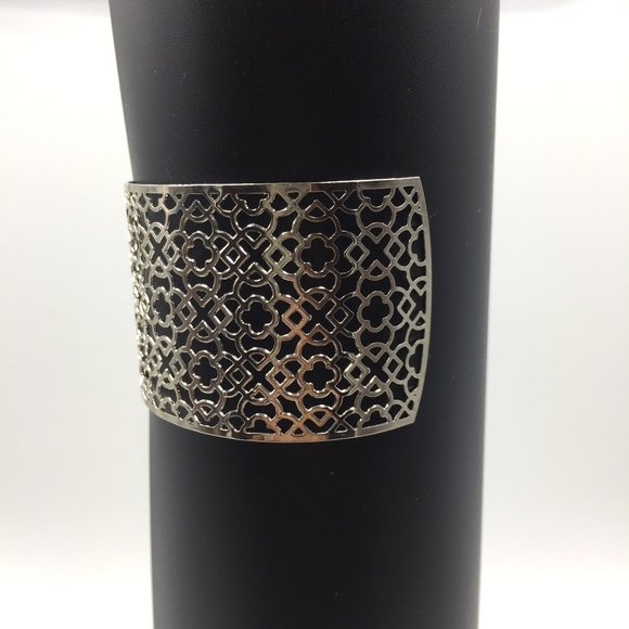 NWT! ITS SENSE Silver Cuff Statement Bracelet - Picture 2 of 3